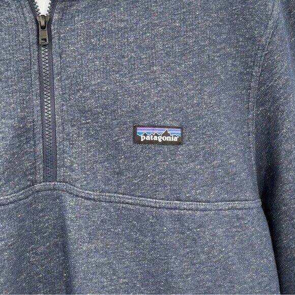 Patagonia Men's Navy Mahnya Fleece Pullover Sz XL - Picture 4 of 11